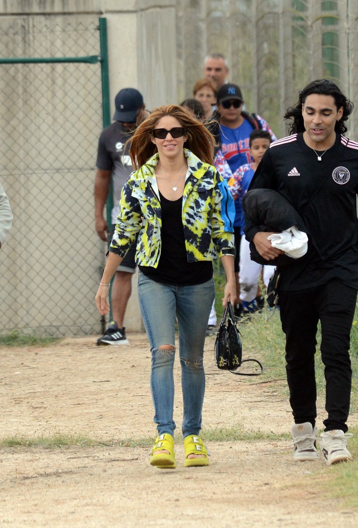 Shakira kept a lengthy distance from her ex-Gerard Pique as they watched their son play baseball