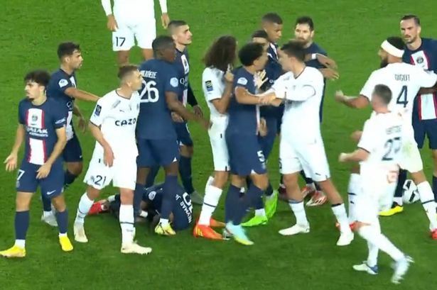 Things got a little heated between PSG and Marseille on Sunday night