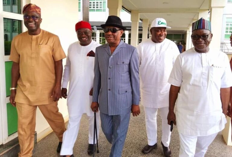 Plot to remove Ayu:  Aggrieved PDP governors meet in Enugu (photos)