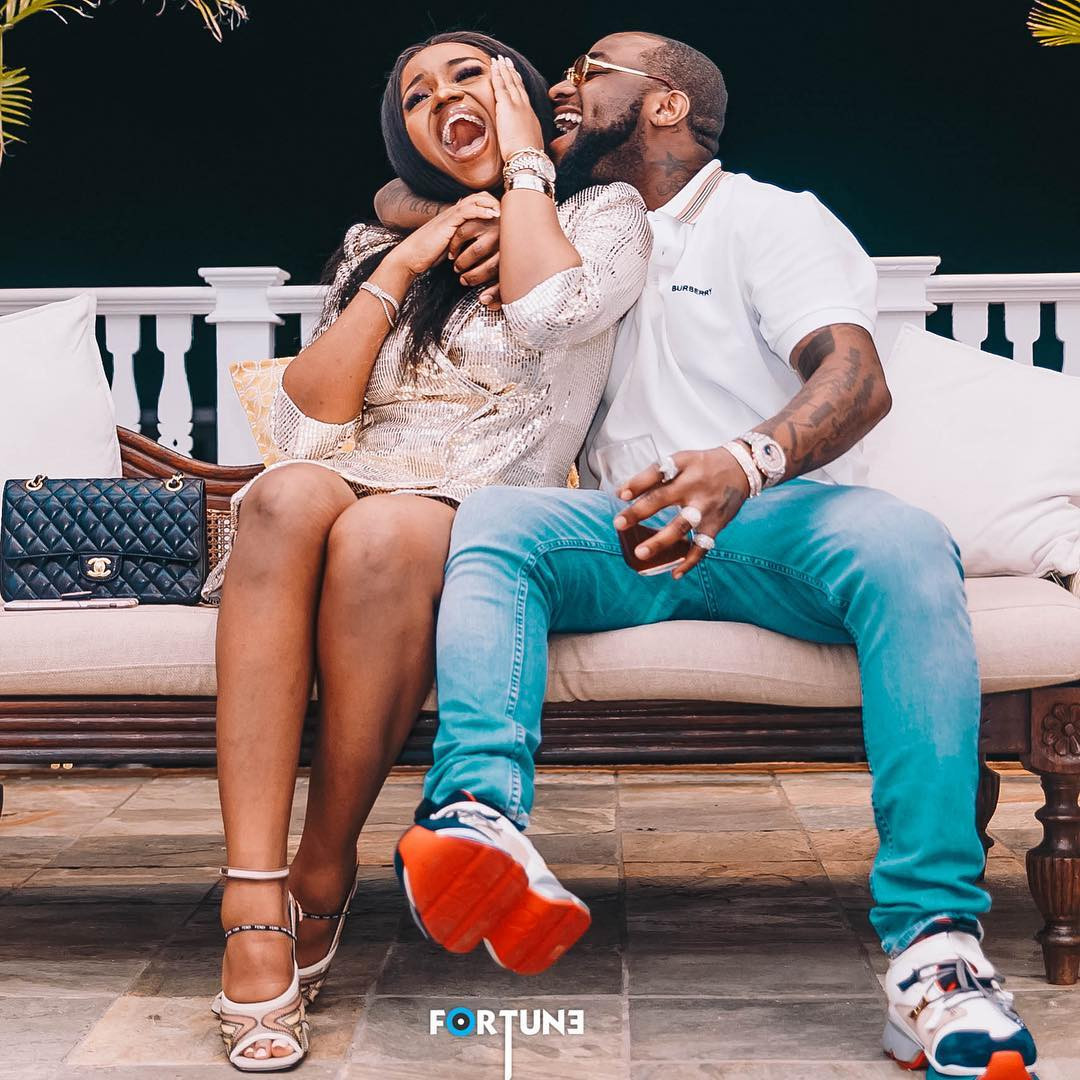 Davido shares loved up video with Chioma (watch video)