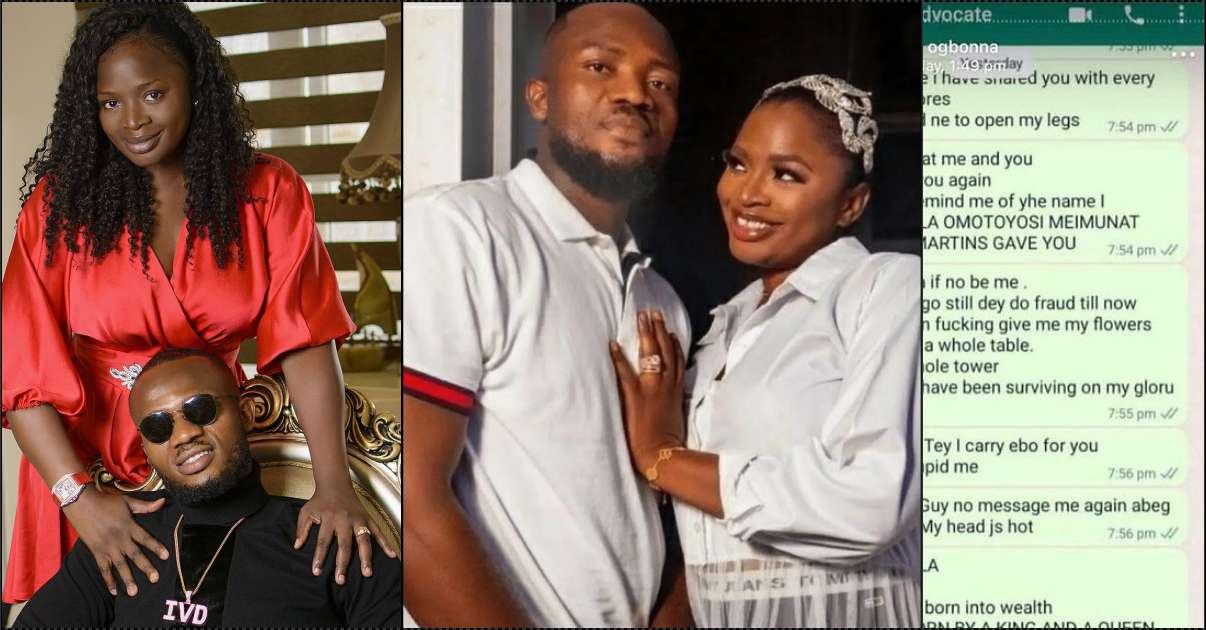 "Sotey I dey carry sacrifice for you; stupid me" — Chats of late IVD's wife, Bimbo surfaces