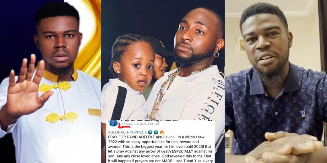 “There’s still a second part to the prophecy” – Pastor who predicted Davido’s son, Ifeanyi’s death in a Facebook post in January speaks (Video)