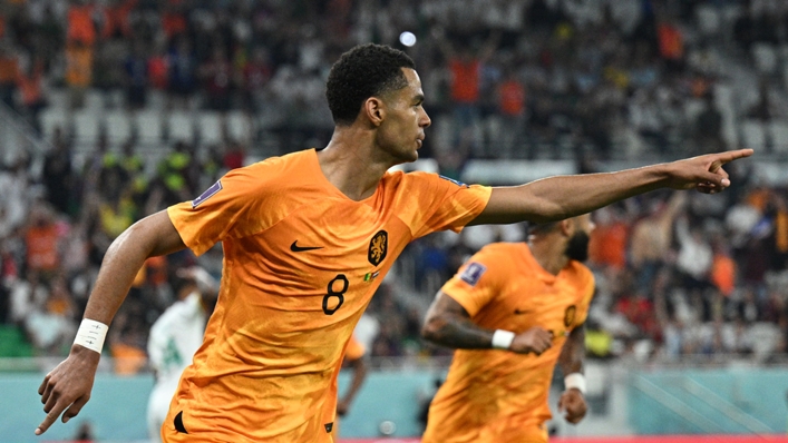 Cody Gakpo scored the Netherlands' first goal at a World Cup since 2014