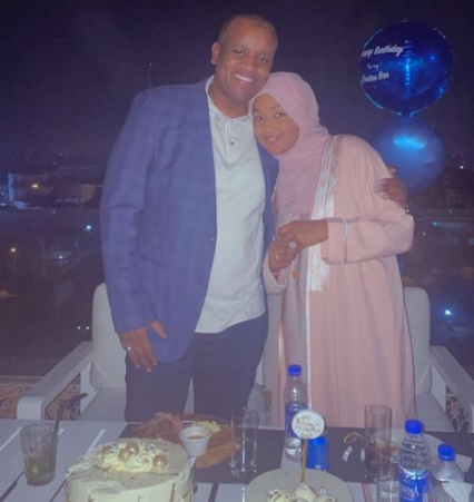 Zahra Buhari shares photo and video from her husband, Ahmed Indimi