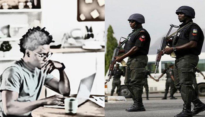 Police allegedly invade man's house in Ilorin, extort him because he works remotely - police man remote work