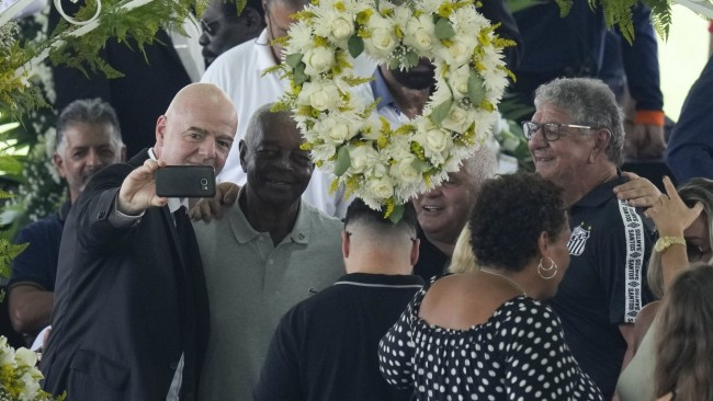 FIFA president Gianni Infantino hits back at critics after taking selfie at Pele?s wake-keep