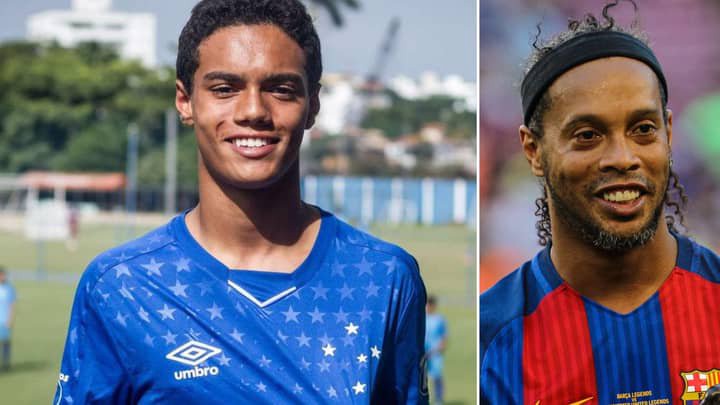 Ronaldinho's son on trial at Barcelona, could be following legendary dad's steps