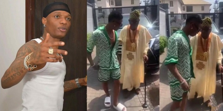 Rare video of Wizkid with his father melts hearts
