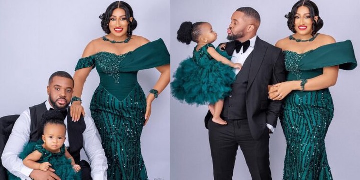 Actor, Williams Uchemba finally unveils daughter’s face in beautiful family photos as she turns one