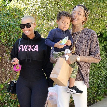 Amber Rose, Wiz Khalifa, Sebastian
Amber Rose and Wiz Khalifa out and about, Los Angeles, America - 16 Dec 2015
Amber Rose and Wiz Khalifa out with son Sebastian in Los Angeles
