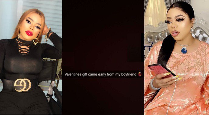 Bobrisky shows N5m credit alert from boyfriend as early Valentine's gift - bobrisky boyfriend n5m valentine