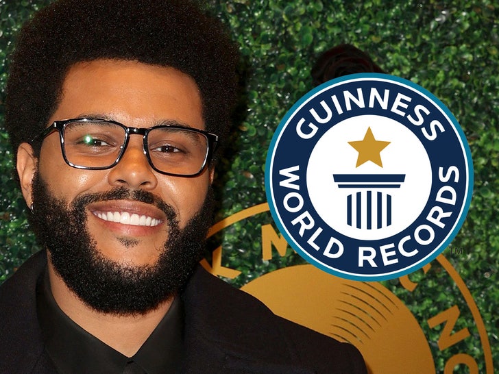 The Weeknd sets Guinness Record for world
