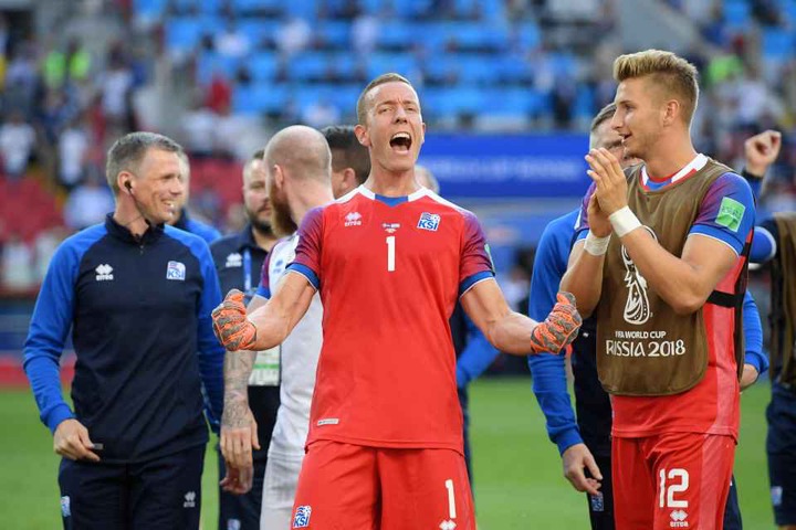 Iceland goalkeeper Halldorsson was the hero against Argentina
