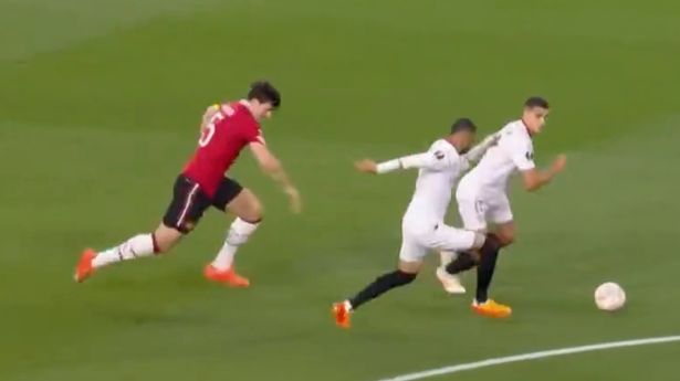Harry Maguire gifted Sevilla the lead early on