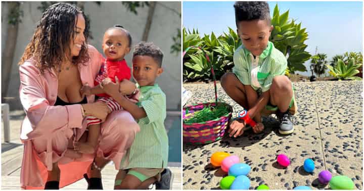 “Smallest Bird So Cute”: Fans Cheer at Wizkid's Zion's Easter Post, Which Features His Mother and Brother and Eggs