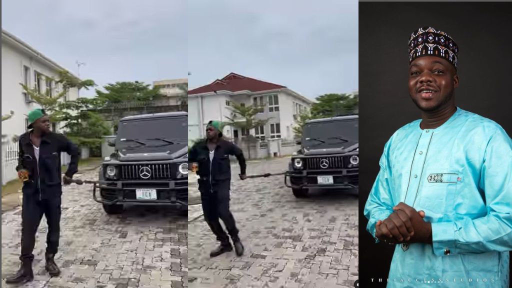 Comedian Cute Abiola takes driving skills to a new level as he clocks new age (Video)