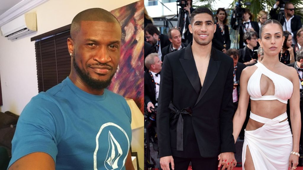 Peter Okoye reacts to the PSG defender Hakimi divorce scandal