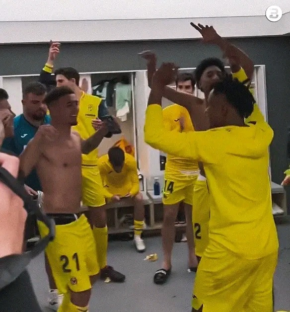 Checkout What The Villarreal Players Were Doing Inside The Real Madrid Dressing Room Last Night.