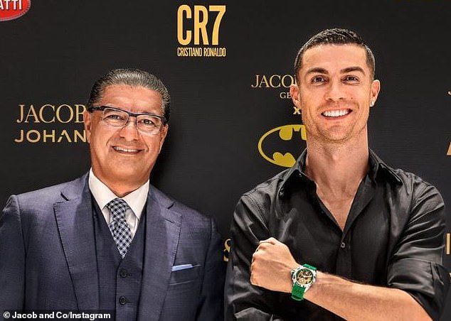 Cristiano Ronaldo gifted a �92,000 watch made with 26 white diamonds (photos)