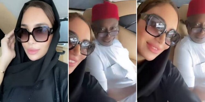 "Favourite wife don come back" - Ned Nwoko's 5th wife, Laila boos up with him, video melts hearts