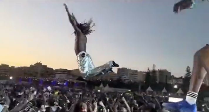 WATCH: Asake jumps into crowd, lands on the floor at Afro Nation Portugal