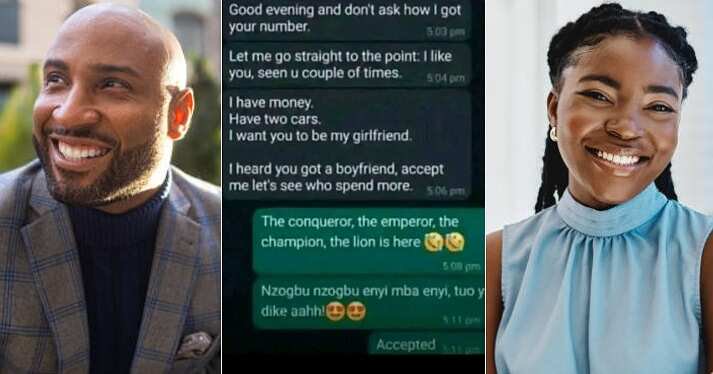 Smart Nigerian Man Wins Lady’s Heart on WhatsApp in Less than 5 Minutes, Chats Stun Many