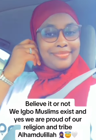 Igbo Muslims exist and are proud of their religion - Igbo lady who is a Muslim by birth informs Nigerians (video)