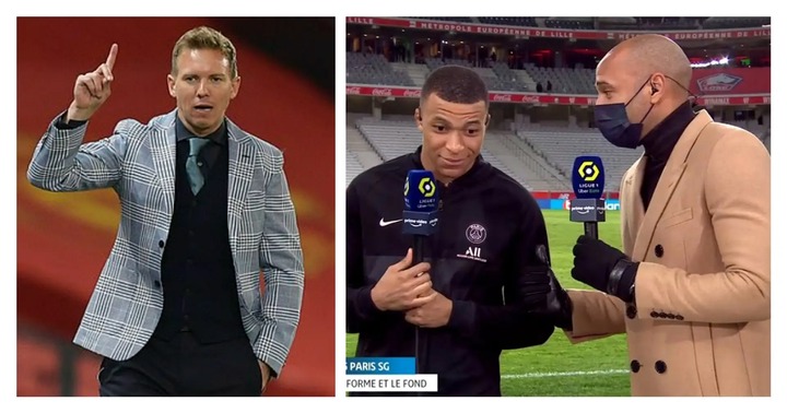 Julian Nagelsmann wants Thierry Henry as his assistant coach at PSG — The Telegraph