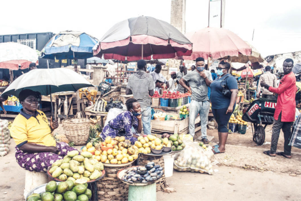 File photo of vendors displaying wares at Utako Ultra Morden Market, Abuja