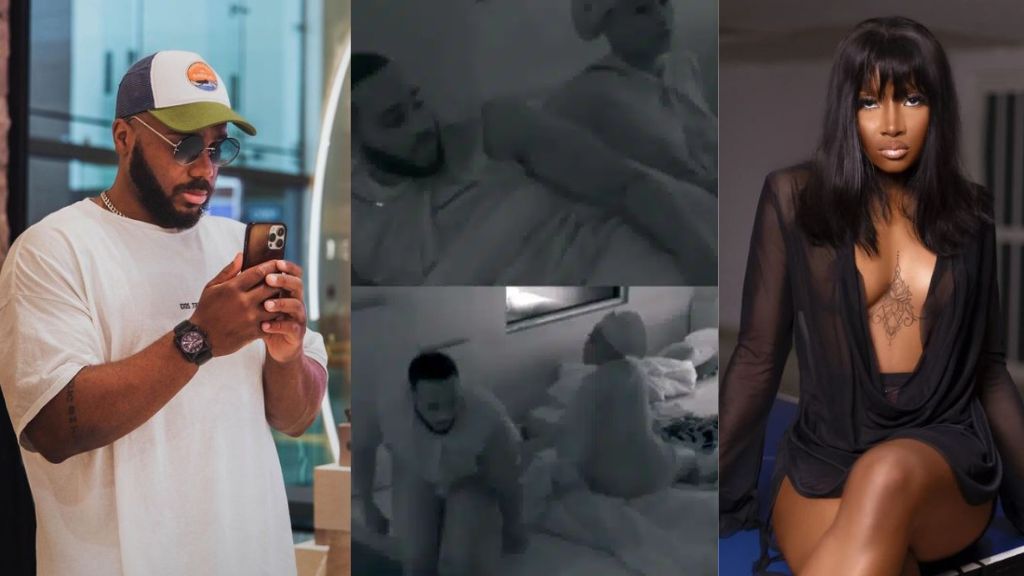 #BBNaijaAllStars Checkout the embarrassing moment Kiddwaya chases Ilebaye out of his bed (Video)