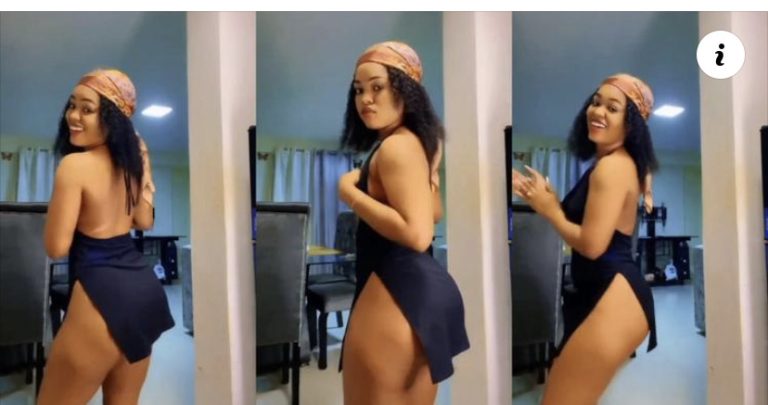 “You are perfect”- Lady receives praises after flaunting her nyᾰṤh and dancing in a latest video (watch)