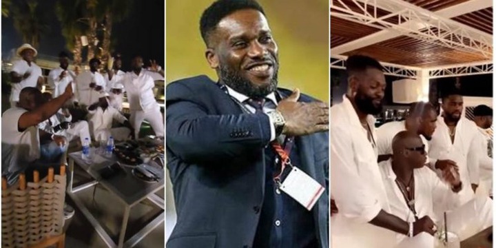 Adebayor, Amokachi, Yobo, Timaya, others attend Jay Jay Okocha’s ‘All White’ birthday party in Lagos (Video)