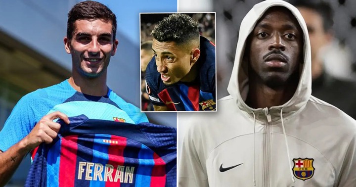 Ferran Torres takes Dembele's no. 7, Raphinha gets new squad number 