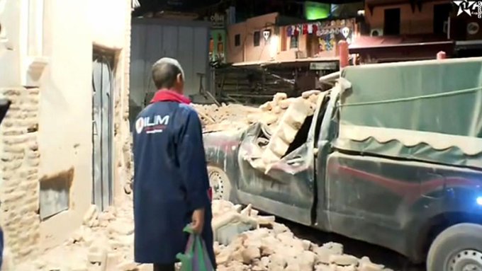 Update: New born baby dug out of the ground as over 2000 are people confirmed dead from rare Earthquake in Morocco (videos)