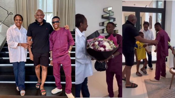 "He is so humble and down to earth unlike Davido” – Latest post of Tony Elumelu and his wife with Wizkid left many gushing (Photos/Videos)