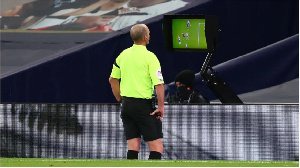 Referee Mike Dean Watching VAR