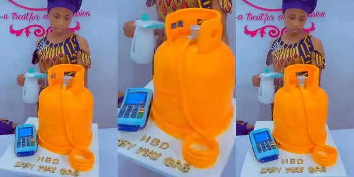 Talented Nigerian baker receives praise with realistic gas cylinder and P.O.S machine cakes