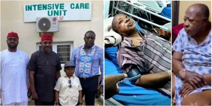 Aki, Bob Manuel-Udokwu, Emeka Rollas visit ailing colleague Ameachi Muonagor in hospital