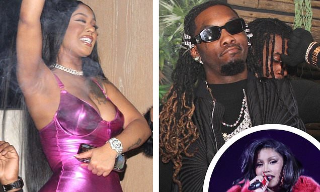 Rapper Offset parties with a woman his estranged wife Cardi B almost went to jail for assaulting as they celebrate his 32nd birthday�bash�in�Miami