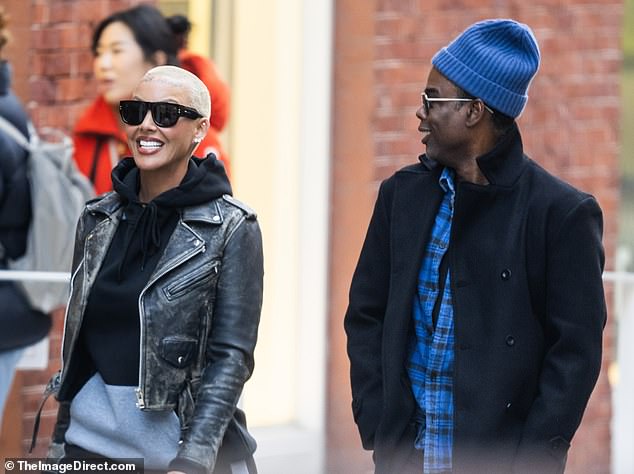Couple alert! Chris Rock steps out with Amber Rose in New York after spending Christmas Day together (Photos)