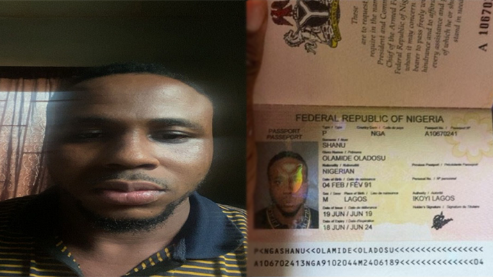Olamide Oladosu Shanu and Passport