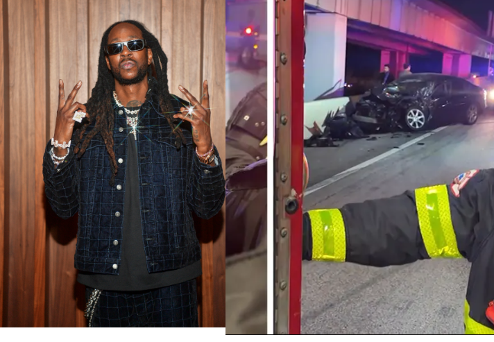 Rapper 2 Chainz rushed to hospital after car accident in Miami