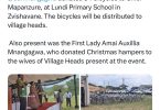 Zimbabwe president donates 54 bicycles to village heads as�Christmas�gift (Photos)