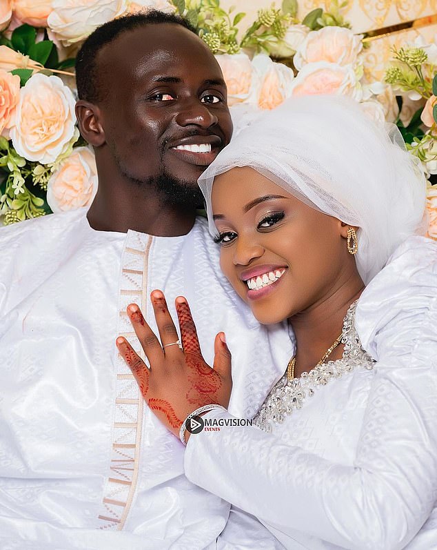 Former Liverpool striker, Sadio Mane, 31, reportedly met his 18-year-old wife at the�age�of�16 as it revealed he took care of her bills when she was in school
