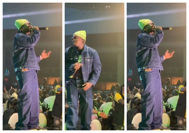 “People de vex” - Reactions as audience refuse to sing along as Zlatan Ibile performs hit song at an event