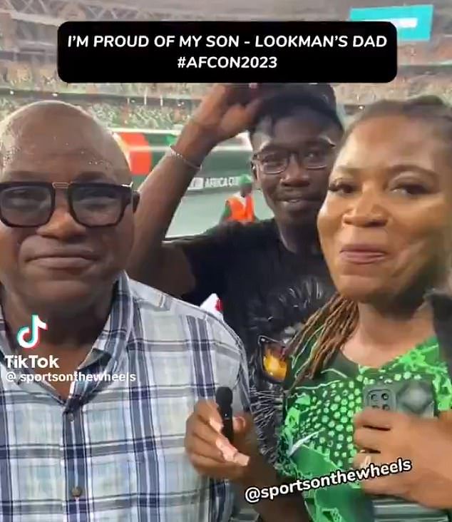Ademola Lookman's dad was delighted following his son's goal for Nigeria against Angola