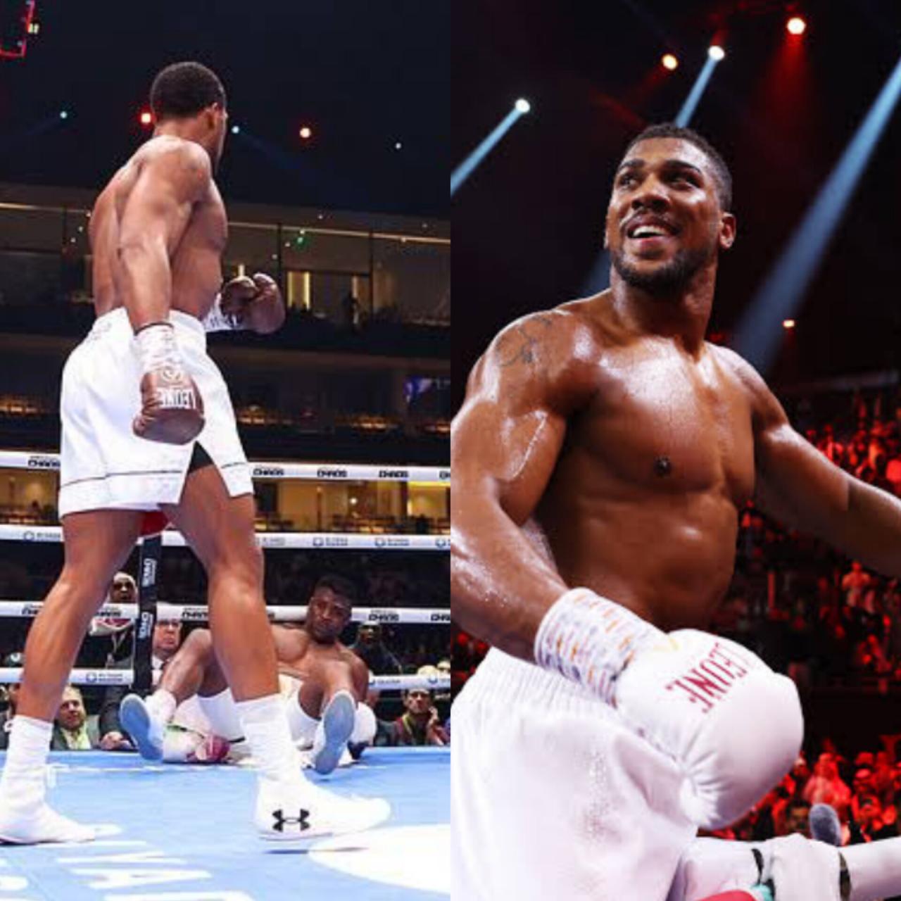 Anthony Joshua obliterates Francis Ngannou with brutal knock out in 2nd round (videos)