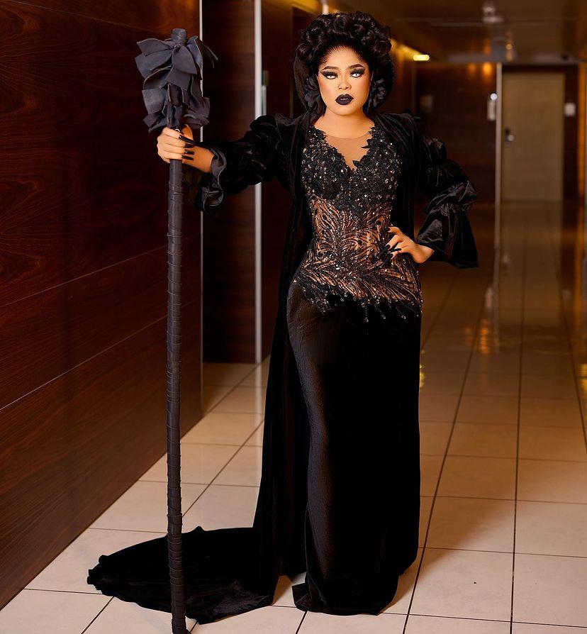 Photos of what Bobrisky wore to the event where he was crowned best dressed female