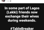 In some part of Lagos, friends now exchange their wives during weekends - Nigerian activist claims