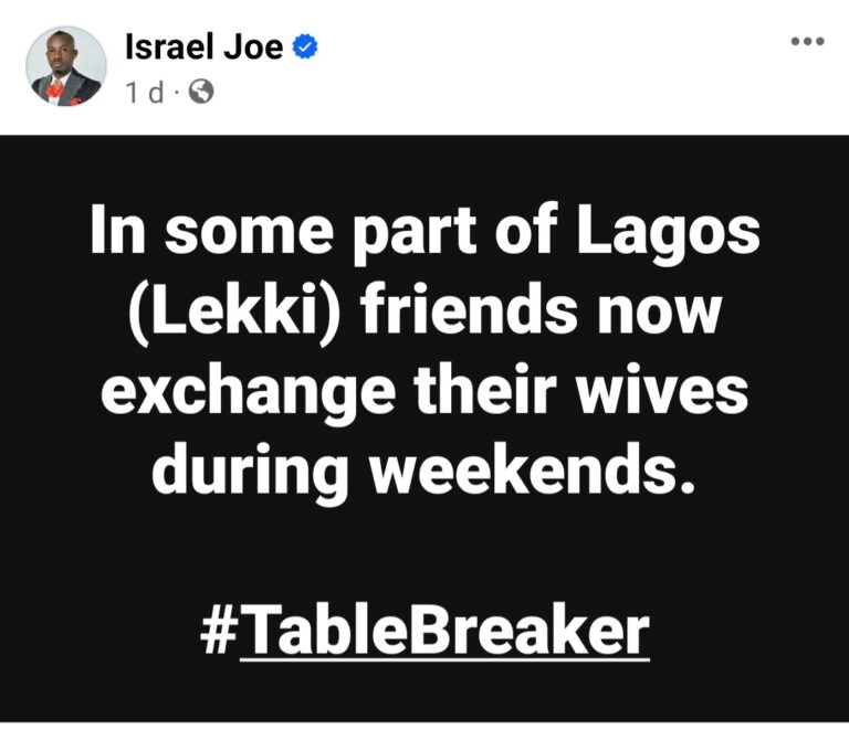 In some part of Lagos, friends now exchange their wives during weekends – Nigerian activist claims